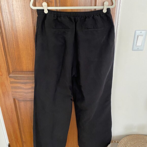 Aligne Darla Linen Trousers in Black with Ankle Tie | Size 8 - Picture 7 of 8
